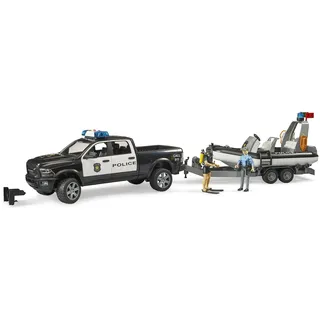 Bruder 02507 - RAM 2500 Polizei Pickup schwarz/weiß 1:16