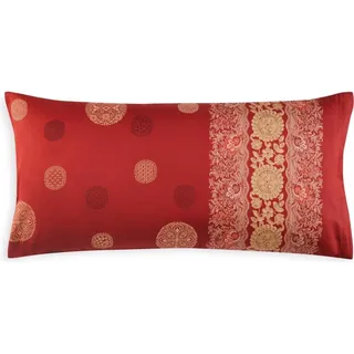 Bassetti Baumwollsatin-Kissenbezug einzeln PALLAVICINO Farbe ROT R1 Größe 40x80 - Rot
