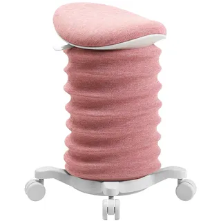 TOPSTAR Sitness 4D mit Rollen AGR-Zertifiziert Dynamischer Sitzhocker Papyrus - Rose ergonomischer Bürohocker - höhenverstellbar - stärkt den Rücken - entlastet die Bandscheiben