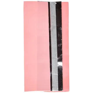 Pracht Creatives Hobby Verzierwachsplatten Mix rosa/silber 3 halbe Wachsplatten ca. 200 x 50 x 0,5 mm