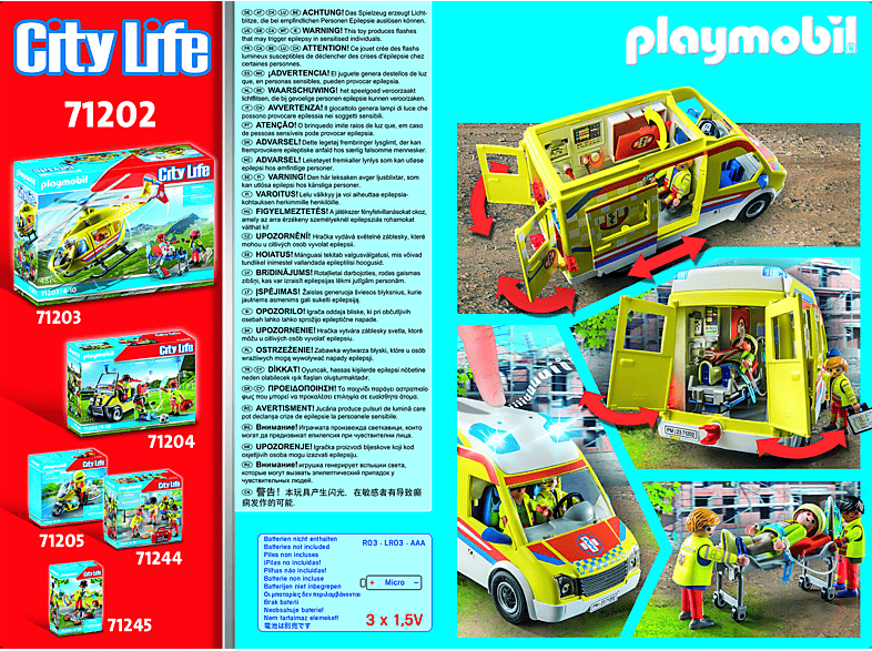 Bild von City Life - Rettungswagen mit Licht und Sound (71202)
