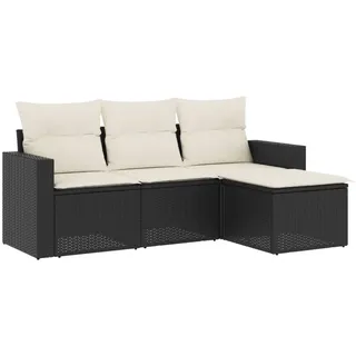VidaXL 3251203, Cremefarben, Rattan, Stahl, 110 kg, Erwachsene & Kinder, 550 mm, 550 mm - Creme