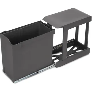 Emuca Recyclingbehälter 30 l Anthrazitgrau