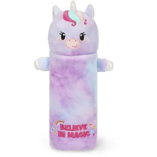 Legami - Super weiches Federmäppchen, Unicorn-Motiv, weiches Federmäppchen, Karton mit Malvorlage inklusive, 100% Polyester, Super Soft Pencil Case.
