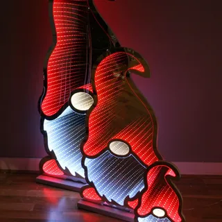Weihnachtswichtel Infinity 73 LED 16x30 cm Weihnachtsdeko Dekofigur Lichtfigur