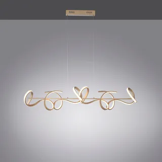 just light. CURLS 4-flg. 60 cm rund goldfarben