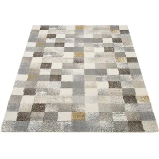 OCI DIE TEPPICHMARKE Teppich »NEW VILLA SQUARES« (200x200 cm) Grau-creme