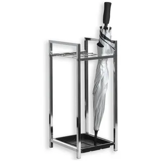 Idimex Schirmständer Nelia , Silberfarben , Kunststoff, Metall , Vintage , 29x64x26 cm , Garderobe, Schirmständer