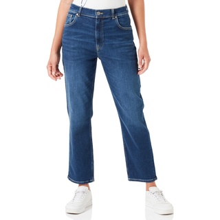 GANT Damen Cropped Slim Jeans, Dark Blue Broken IN, 26