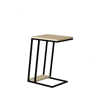 Livetastic Beistelltisch Pal ca. 30x40x57 cm Eiche/Schwarz