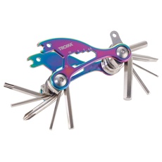 Troika Unisex – Erwachsene Multifunktionales Werkzeug Multifunktionswerkzeug, Irisierend/Silberfarben, handlich