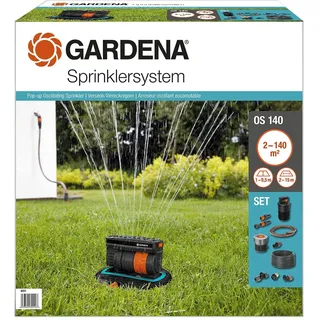 Gardena Komplett-Set mit Versenk-Viereckregner OS 140 8221-20