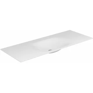 KEUCO EDITION 11 Einbauwaschtisch aus Varicor, 2450x17x535mm, ohne Hahnloch, ohne Überlauf, weiß, 31270702400