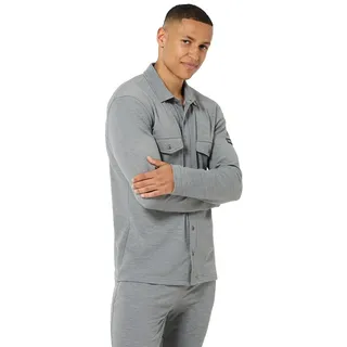 super.natural Adventure Shirt cashmere grey melange - M