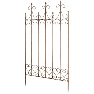 CLP Rankgitter Metall Antik Braun , 100x150x2 cm , Dekoration, Gartendeko