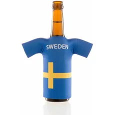 Das original Flaschentrikot Schweden - klassisches Flaggen Design - Getränkekühler aus Neopren - Fanartikel