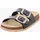 Fussbettpantoffel Schwarz/Silber 25