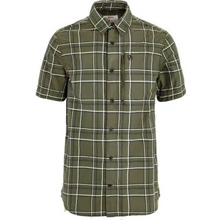 Fjällräven Abisko Hike Kurzarmhemd Laurel Green / Chalk White S
