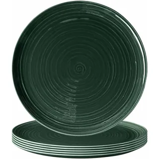 SELTMANN WEIDEN Pizzateller »Pizzateller Terra ø 31,5 cm 6er Set«, grün
