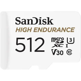 SanDisk High Endurance microSDXC, U3, UHS-I), Speicherkarte, Weiss