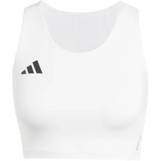 adidas Adizero Essentials Crop Sport-top - White - L