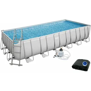 BESTWAY Power Steel Frame Pool Set 732 x 366 x 132 cm inkl. Sandfilteranlage