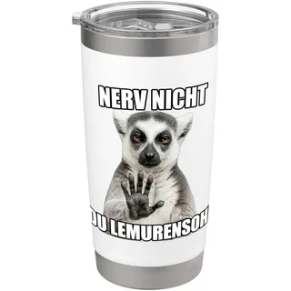 Nerv Nicht Du Lemurensohn - lustiger Meme Spruch Doppelwandiger Edelstahl-Thermobecher