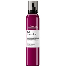 L'Oréal Professionnel Hair Mousse, With Heat Protection, For Curly & Coily Hair, 10-in-1 Multi-Benefit, With Glycerin, Urea H and Hibiscus Seed Extract, Serie Expert Curl Expression, 250 ml