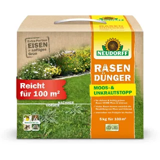 NEUDORFF Rasendünger Moos- & UnkrautStopp 5 kg