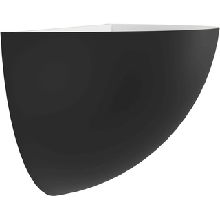 EGLO Wandleuchte innen Tanura, Eck Wandlampe für indirekte Beleuchtung, minimalistische Wandbeleuchtung aus Metall in Schwarz, Wand Lampe für Flur und Wohnzimmer, E27 Fassung