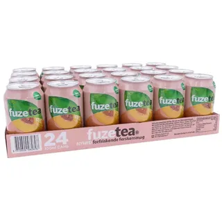 Fuze Tea Black Peach - pfandfreie - 24 x 0,33 L