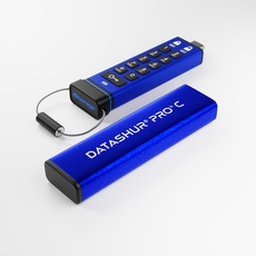 Bild »datAshur Pro+C«, USB 3.2 Lesegeschwindigkeit 310 MB/s), blau