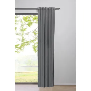 mydeco Schlaufenschal Leinen Grau 300 cm x 135 cm