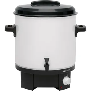 Clatronic Einkochautomat 25 l Weiß/Schwarz