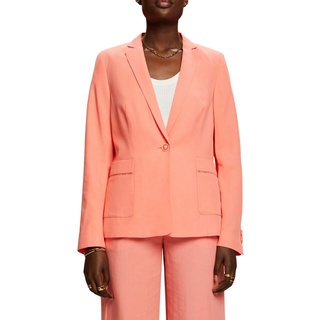 ESPRIT Damen 043EO1G301 Blazer, 645/CORAL, 44