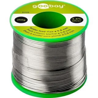 goobay Profi-Lötzinn bleifrei, ø 0,8 mm, 250 g Lötzinn Lötgerät Zubehör