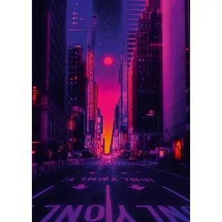 Ravensburger Puzzle 12001436 - New York in Neon - 1000 Teile Puzzle für Erwachsene und Kinder ab 14 Jahren