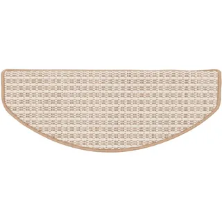 Pergamon Stufenmatte Oslo 15Er-Set , Beige , Textil , Rund , 18x56 cm , rutschfeste Unterfläche , Teppiche und Böden, Bodenbeläge