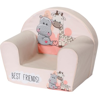 Knorrtoys Kindersessel Best Friends rosa/grau