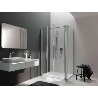 Koralle Trennwand für Pendeltür NP2W myDay WN 75 715-735x2000mm, VB03307520DP1, Duschkabine: Rahmen: Silber poliert, Glas: ESG GlasPlus