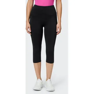 Leggings VENICE BEACH "LEGGINGS 3/4 AMELIA", Damen, Gr. M (40), N-Gr, schwarz, Obermaterial: 75% Polyamid, 25% Elasthan, Hosen Leggings