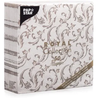 Papstar 85004 Servietten, Tissue, Braun, 7.8 x 20 x 20 cm