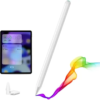 OKWISH Stylus Stift für iPad Apple Pencil Pen Tablet Magnetisches Kabelloses Laden - Weiß