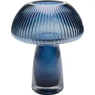 Kare Design Vase Daphne Shade, Blau, Höhe 24cm, Blumenvase, Deko Vase, Wohnaccessoire, Wasserfest, Gemustert, Glas, Wohnzimmer