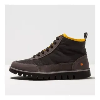 Art für Herren. 115851101003_001 Turnschuhe1585 Ontario schwarz (37), Leder, Wohnung, Nobuck, Schnürsenkel, Lässig