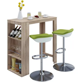 VCM Bartisch »Holz Bartisch Tresen Stehtisch Bistrotisch Oktola«, braun