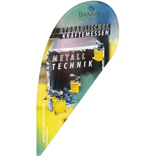 BAMATO Beach Flag " Tropenform"  mit hochwertigem Direktdruck (Motiv 4)