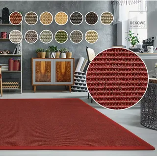 DEKOWE Sisalteppich »Mara S2 mit Bordüre Spezial«, rechteckig, 100% Sisal, auch als Läufer, Wohnzimmer