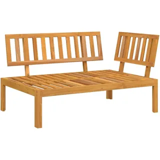 vidaXL Garten-Ecksofa Aus Paletten Massivholz Akazie , Braun , Holz , Rechteckig , 92x69x133 cm , Gartenmöbel, Loungemöbel, Gartensofas & Loungesofas