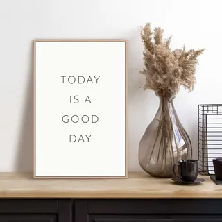 Reinders! Bild mit Rahmen »Today«, weiß